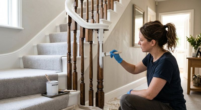 Banister Painting in Kansas City, KS