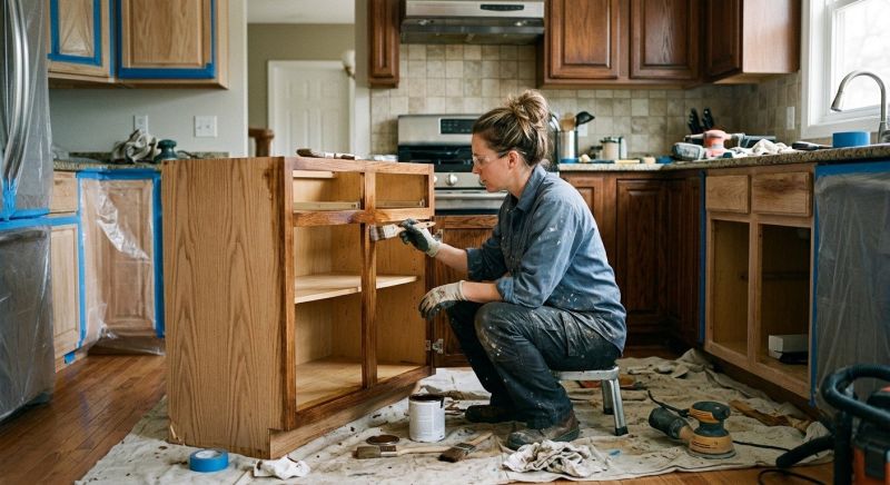 Cabinet Staining Service in Carmel, IN