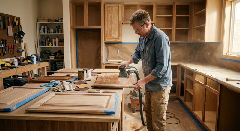 Wood Cabinet Refinishing in Cincinnati, OH